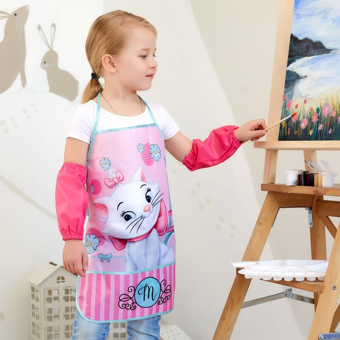 Фартук с нарукавниками детский "Paris", Коты аристократы, 49х39 см