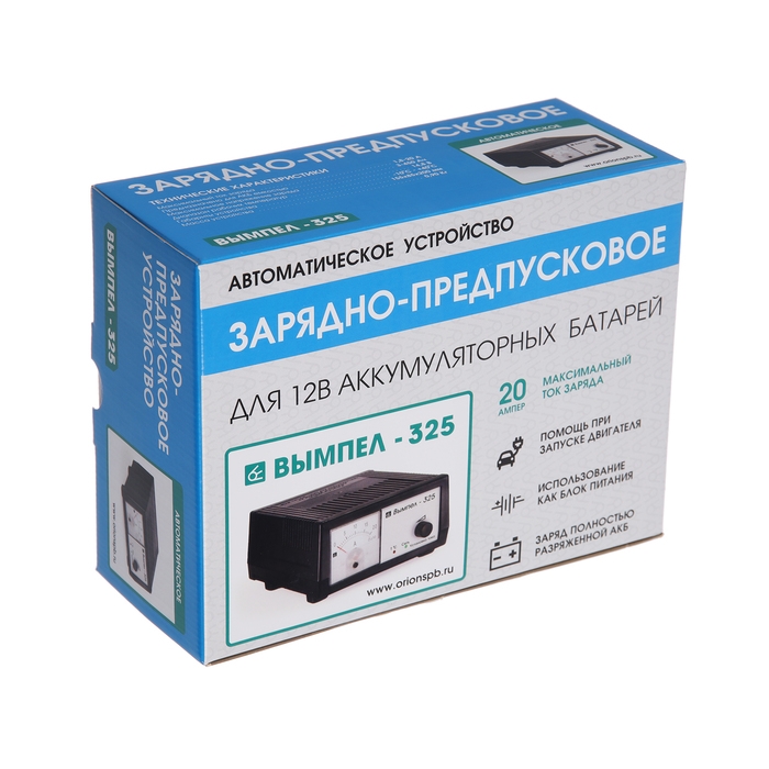 Зарядно-предпусковое устройство АКБ Вымпел-325, 1,8 - 20 А, 14.8 В, до 450 Ач Зарядно-предпусковое устройство АКБ Вымпел-325, 1,8 - 20 А, 14.8 В, до 450 Ач