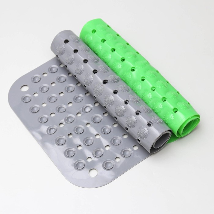 Коврик противоскользящий в ванну на присосках Доляна «Пузырьки», 37×71 см, цвет МИКС Коврик противоскользящий в ванну на присосках Доляна «Пузырьки», 37×71 см, цвет МИКС