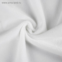 Отрез для рукоделия, плюш, цвет белый, 53 × 50 см Отрез для рукоделия, плюш, цвет белый, 53 × 50 см