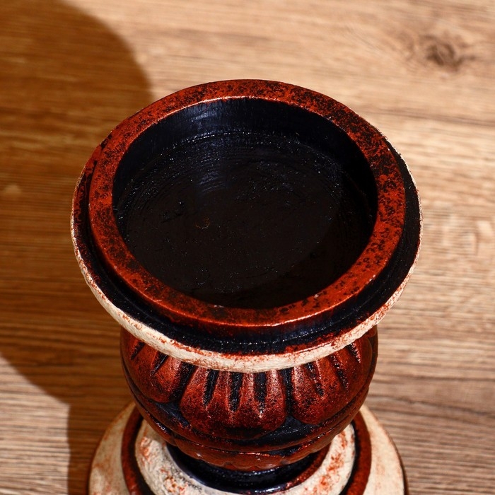 Подсвечник "Кубок" албезия 12х12х19 см