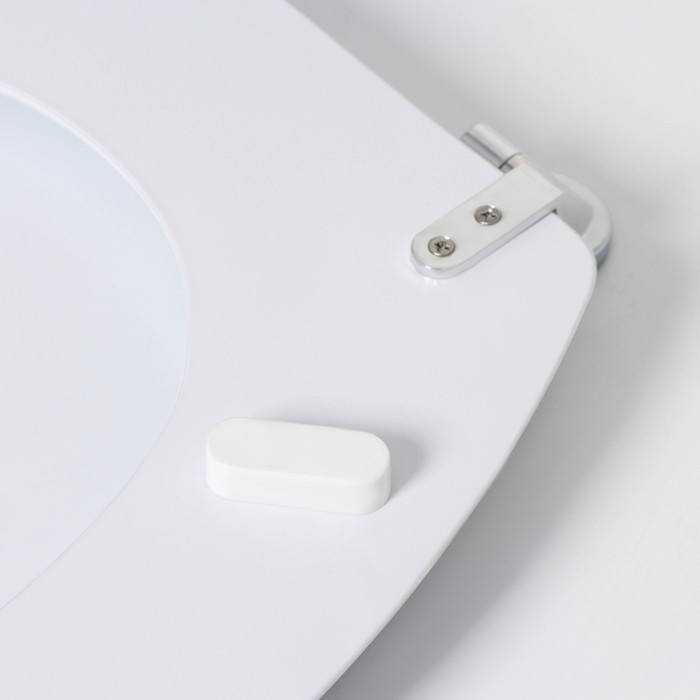 Сиденье для унитаза, 45&times;35&times;5 см, цвет белый