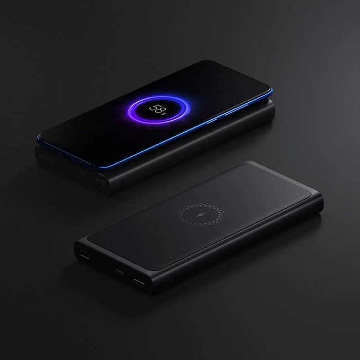 Внешний аккумулятор Xiaomi Mi 10W Wireless (BHR5460GL), USB/USB-C, 3 А, 10000 мАч, черный