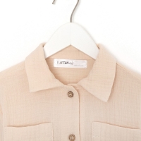 Костюм (рубашка и брюки) детский KAFTAN "Муслин", р.34 (122-128 см) молочный