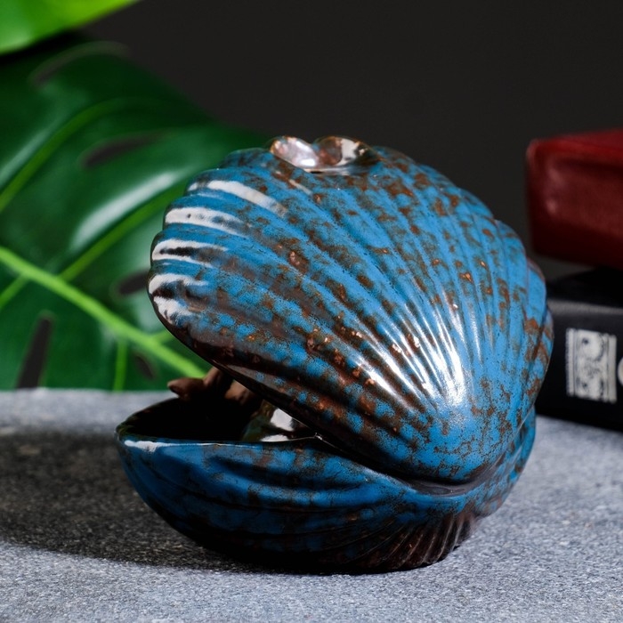 Подставка для благовоний Подставка для благовоний "Девочка в ракушке" 11х10см, с подсветкой, батарейки LR44