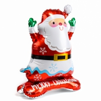 Новый год! Шар фольгированный 30" &laquo;Дед Мороз&raquo;, на подствке