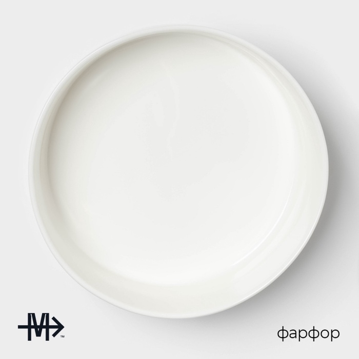 Салатник Magistro Modern, 800 мл, d=16,5 см, фарфор, белый Салатник Magistro Modern, 800 мл, d=16,5 см, фарфор, белый