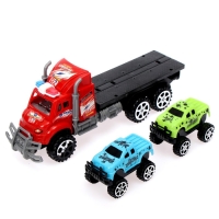 Грузовик инерционный &laquo;Автовоз&raquo;, с 2 машинками, МИКС