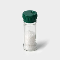 Солонка стеклянная трехпозиционная, 115 мл, цвет зелёный Солонка стеклянная трехпозиционная, 115 мл, цвет зелёный