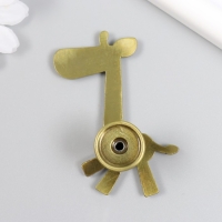 Ручка для шкатулки металл "Жираф" бронза 7,7х5,5х2,3 см Ручка для шкатулки металл "Жираф" бронза 7,7х5,5х2,3 см