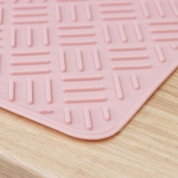 Коврик для сушки посуды, 35&times;45 см, силикон, цвет МИКС