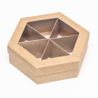 Коробка под сухофрукты менажница 18,5 х 18,5 х 5,5 см Коробка под сухофрукты менажница 18,5 х 18,5 х 5,5 см