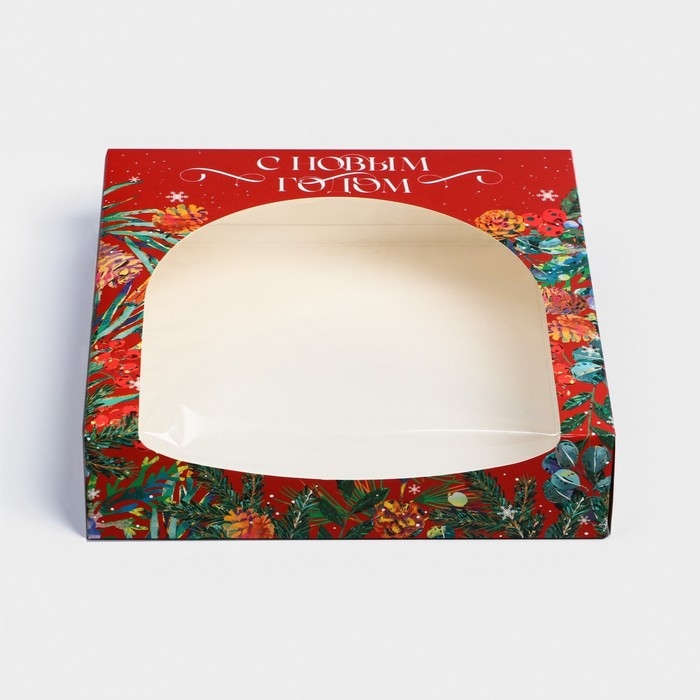 Коробка складная &laquo;С Новым Годом&raquo;, 20 х 20 х 5 см, Новый год