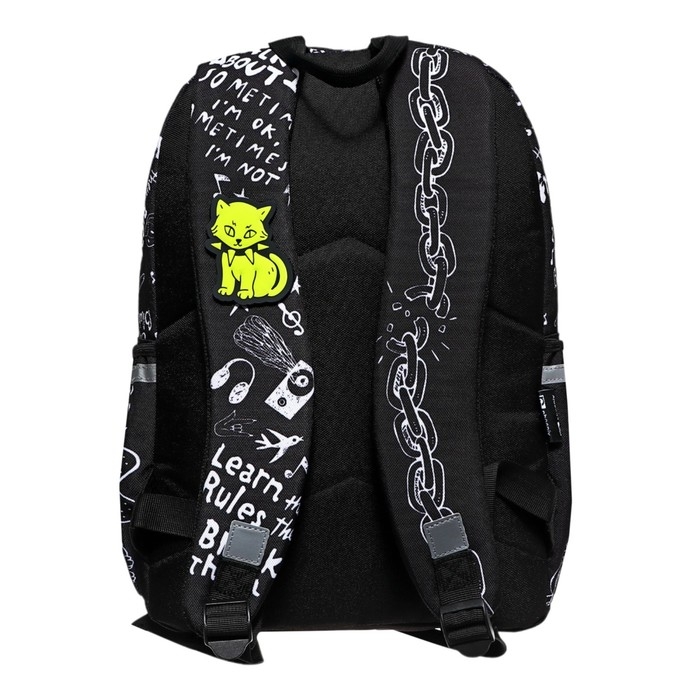 Рюкзак молодежный Феникс 43*30*14 дев Рюкзак молодежный Феникс 43*30*14 дев "Панк" черн 64145