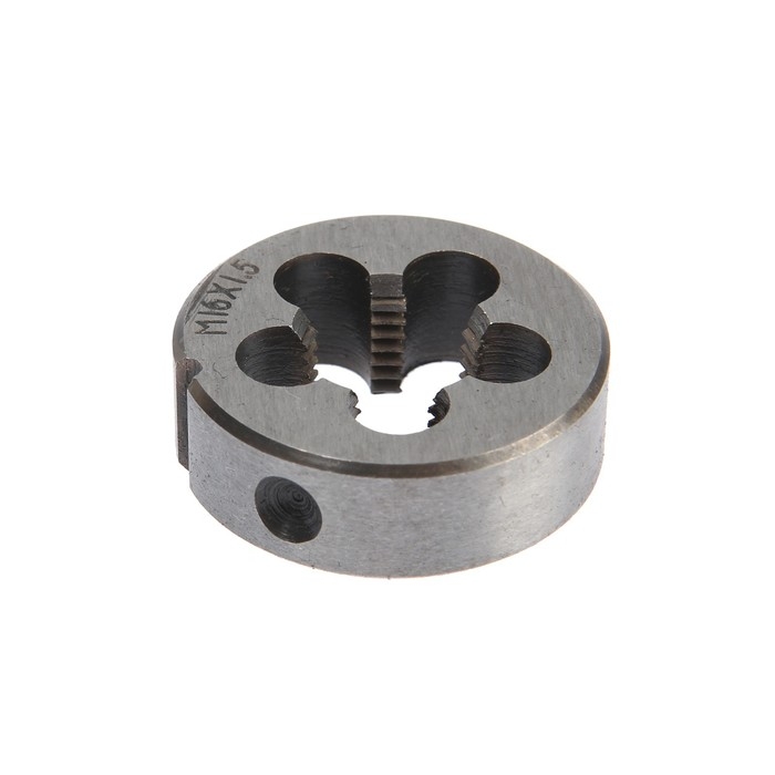 Плашка метрическая ТУНДРА, М16 х 1.5 мм Плашка метрическая ТУНДРА, М16 х 1.5 мм