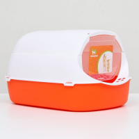 Туалет-домик 43 х 32 х 28 см, бело-красный Туалет-домик 43 х 32 х 28 см, бело-красный