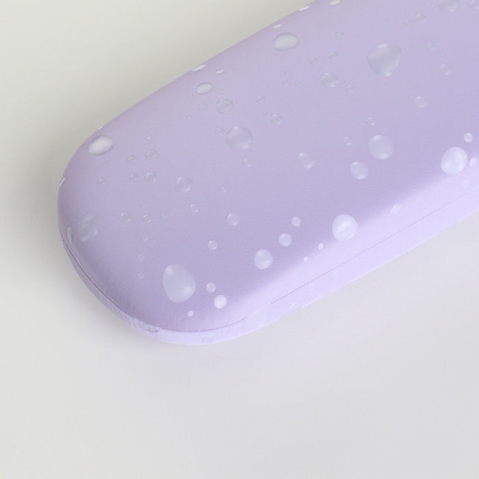 Футляр для очков на хлопушке, длина 16 см, цвет сиреневый Футляр для очков на хлопушке, длина 16 см, цвет сиреневый