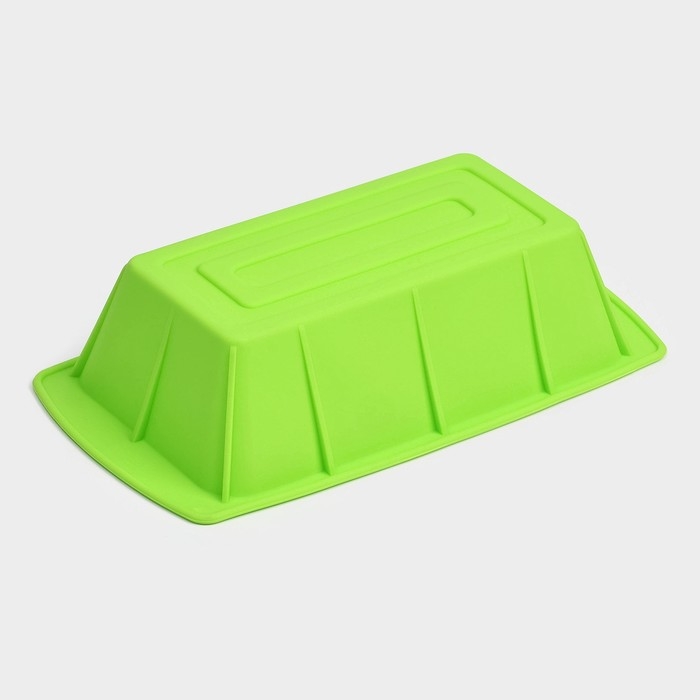 Форма для выпечки Доляна &laquo;Хлеб&raquo;, силикон, 25,5&times;13,5&times;6 см, цвет салатовый