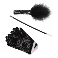 Карнавальный набор «Gangster party», повязка, перчатки, мундштук Карнавальный набор «Gangster party», повязка, перчатки, мундштук