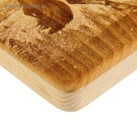 Доска из массива кедра &laquo;Лошадь&raquo;, квадратная, 18 &times; 18 см