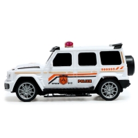 Джип радиоуправляемый &laquo;Полиция&raquo;, работает от батареек, цвет белый