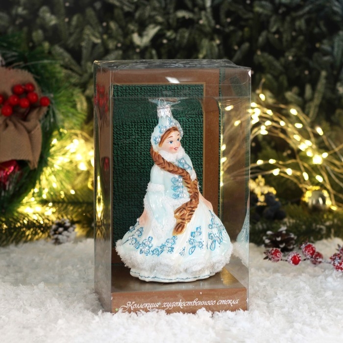 Елочное украшение Елочное украшение "Снегурочка с косами" 17,50 см