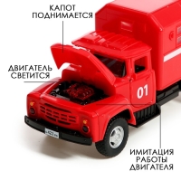 Грузовик инерционный &laquo;ЗИЛ. Пожарная служба&raquo;, масштаб 1:34, свет и звук
