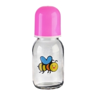 Бутылочка для кормления, классическое горло, 120 мл., от 0 мес., стекло, цвет МИКС Бутылочка для кормления, классическое горло, 120 мл., от 0 мес., стекло, цвет МИКС