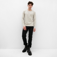 Лонгслив мужской MIST Men's casual размер 48, серо-бежевый