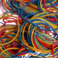 Банковская резинка, 200 г, диаметр 60 мм, длина 95 мм, сечение 1,7 х 1,7 мм, микс, в пакете Банковская резинка, 200 г, диаметр 60 мм, длина 95 мм, сечение 1,7 х 1,7 мм, микс, в пакете