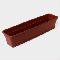 Ящик балконный для цветов, 80 см, 16 л, цвет терракотовый Ящик балконный для цветов, 80 см, 16 л, цвет терракотовый