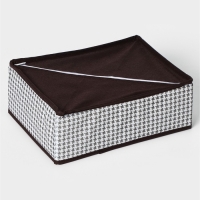 Органайзер для хранения белья Доляна &laquo;Вилли&raquo;, 12 ячеек, 27&times;20&times;10 см, коричневый