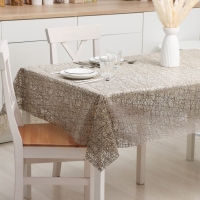 Клеёнка на стол &laquo;Паутинка&raquo;, ширина 137 см, рулон 20 метров, толщина 0,5 мм, цвет бронза