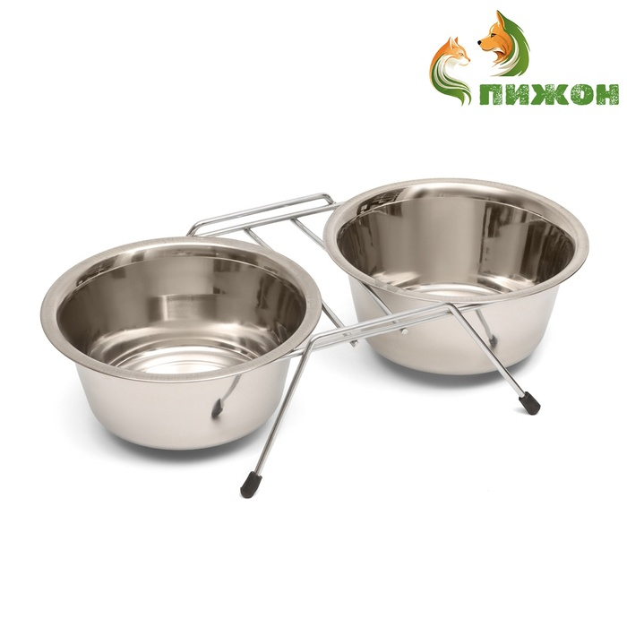 Набор из 2 мисок на подставке, 2 х 800 мл Набор из 2 мисок на подставке, 2 х 800 мл