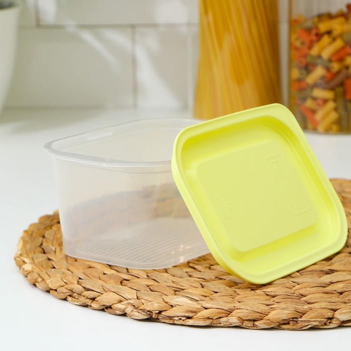 Набор контейнеров пищевых с паровыпуском, 3 шт: 750 мл, 500 мл, 500 мл, прямоугольные, цвет микс