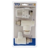 Комплект термостатический для радиатора RTP № 1, d=20 мм х 1/2", прямой Комплект термостатический для радиатора RTP № 1, d=20 мм х 1/2", прямой