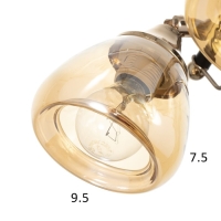 Бра "Солара" 3х14 40Вт черный 47х20х21,5см Бра "Солара" 3х14 40Вт черный 47х20х21,5см