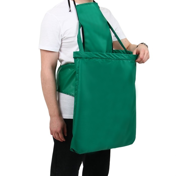Фартук для сбора урожая, один карман на молнии, зелёный, &laquo;Кенгуру&raquo;, Greengo