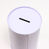 Копилка металл банка "Золотые узоры на белом" МИКС 15х10х10 см Копилка металл банка "Золотые узоры на белом" МИКС 15х10х10 см