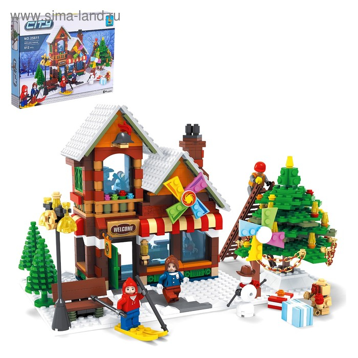 Конструктор «Рождественский парк», 812 деталей Конструктор «Рождественский парк», 812 деталей