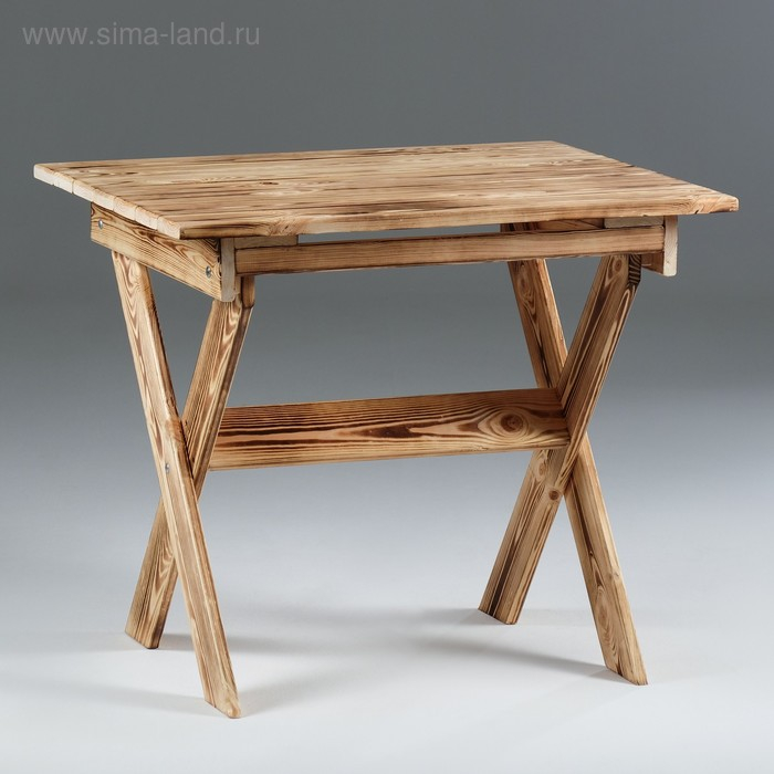 Стол складной, обожжённый, 80×80×70 см Стол складной, обожжённый, 80×80×70 см