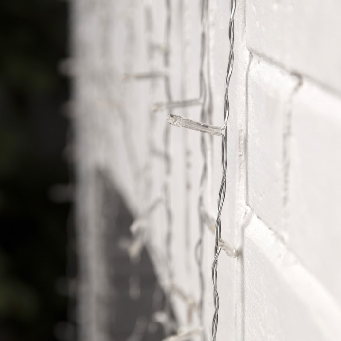 Гирлянда &laquo;Бахрома-арка&raquo; 1 &times; 1 м, IP20, прозрачная нить, 126 LED, свечение мульти, 8 режимов, 220 В