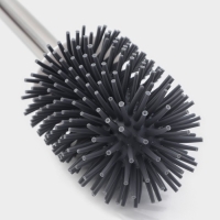 Ёршик для унитаза силиконовый SAVANNA, 10,8×42,5 см, цвет серый Ёршик для унитаза силиконовый SAVANNA, 10,8×42,5 см, цвет серый