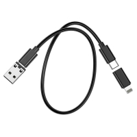 Кабель Hoco U114, Type-C - Type-C,адапт Micro-Type-С/Lightning-Type-C/USB-Type-C,3А, чёрный Кабель Hoco U114, Type-C - Type-C,адапт Micro-Type-С/Lightning-Type-C/USB-Type-C,3А, чёрный