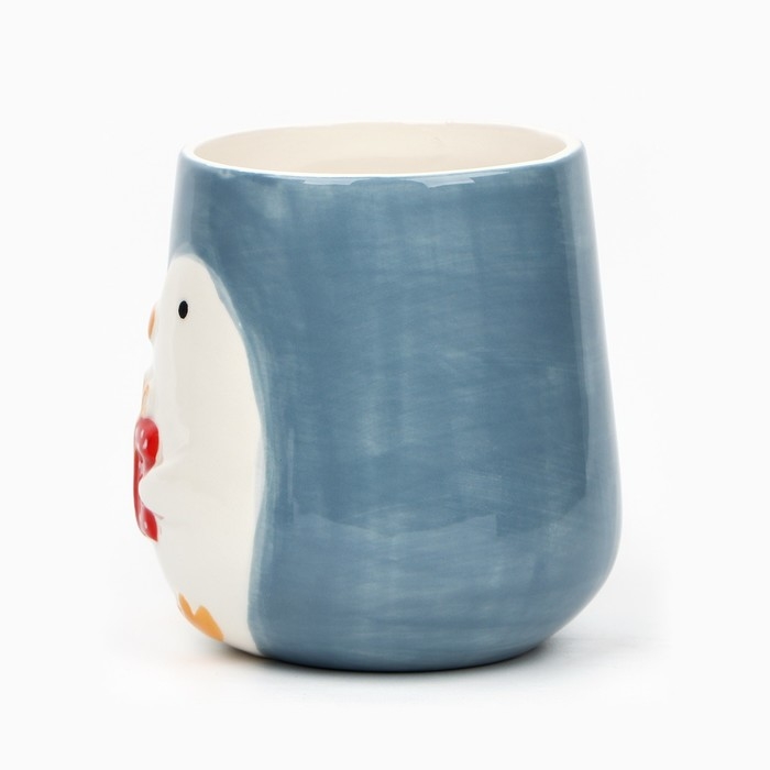 Новый год! Кружка новогодняя керамическая &laquo;Пингвин&raquo;, 600 мл, цвет голубой