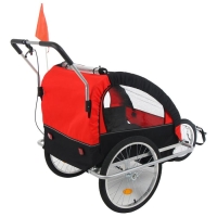 Велоприцеп, цвет красный Велоприцеп, цвет красный