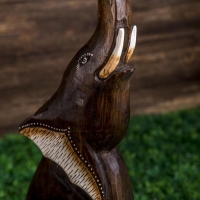 Сувенир дерево "Слон белые ушки" 50х13х6,5 см