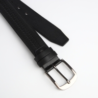 Ремень мужской &laquo;Великан&raquo;, ширина 4 см, винт, пряжка металл, цвет чёрный