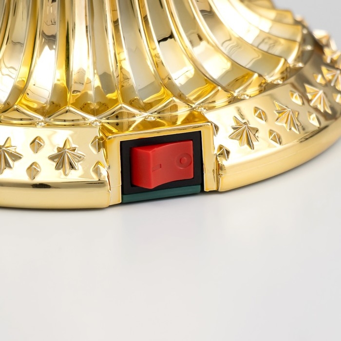 Лава-лампа "Сердце" LED 2Вт от батареек 3хАА золото 12,5х10х20,5 см