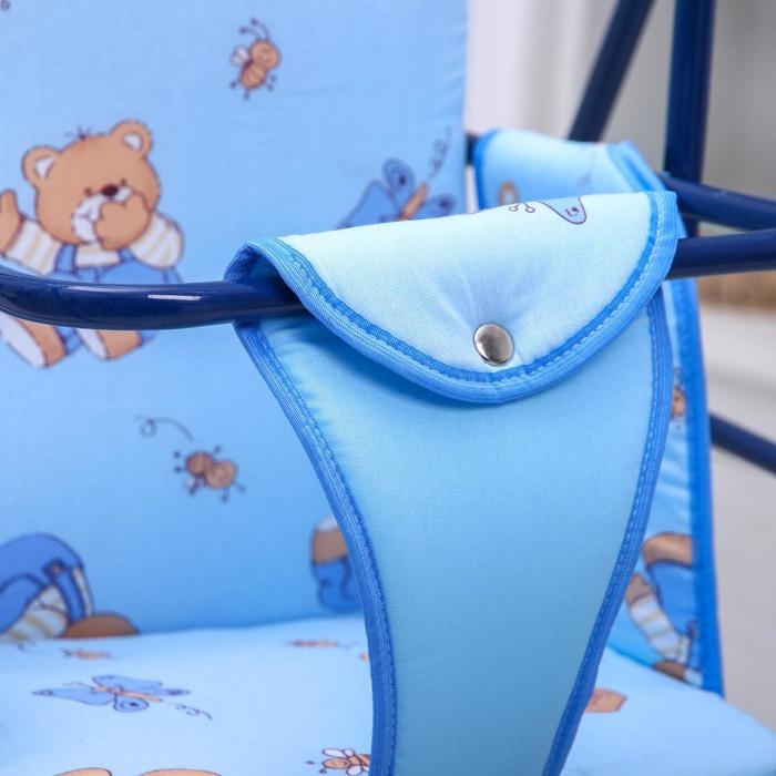 Качели детские напольные &laquo;Ветерок&raquo;, цвет синий,рисунок МИКС